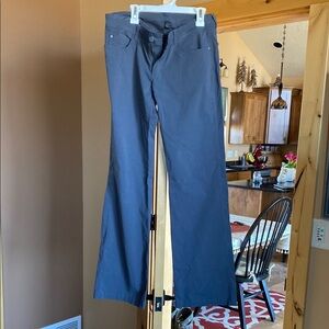 Gray Wide-Leg Pants water resistant